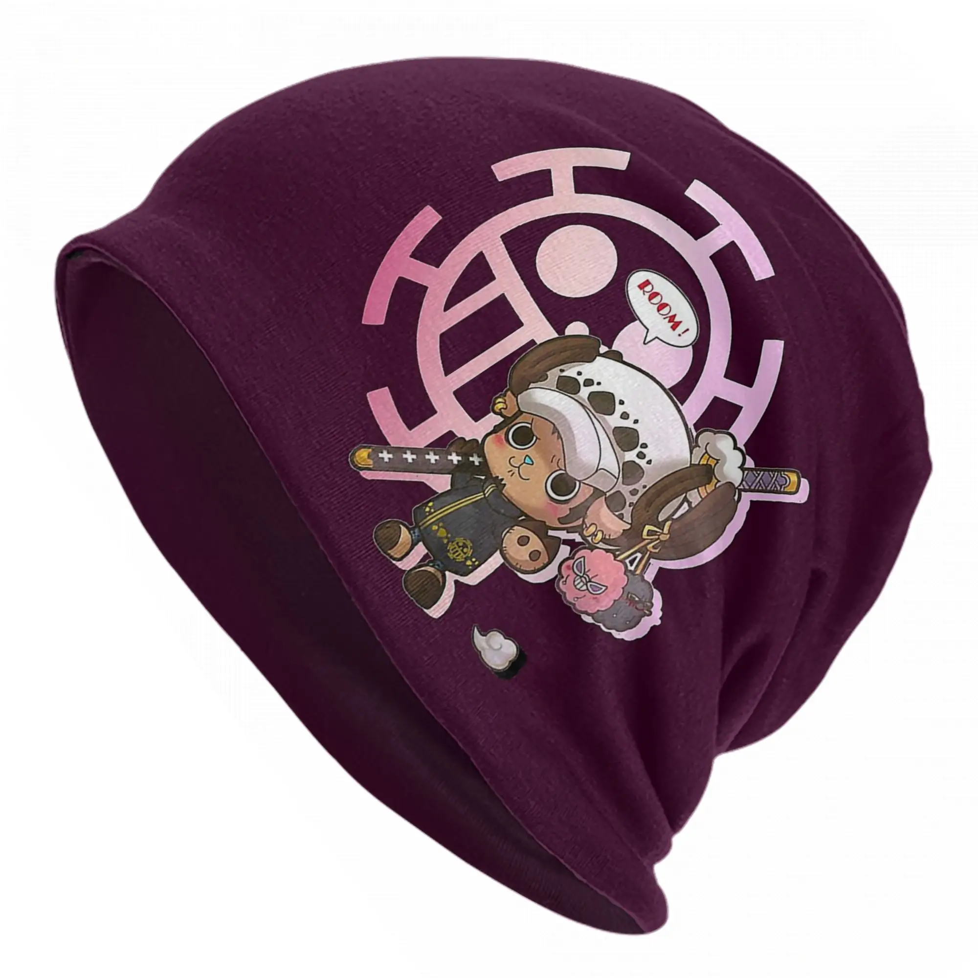 

Tony Tony Chopper Trafalgar Law Cap One Piece Goth Autumn Winter Outdoor Skullies Beanies Hat Spring Warm Dual-use Bonnet Hats