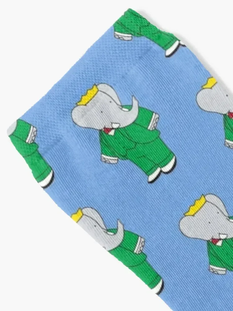 Babar Socks christmass gift valentine gift ideas moving stockings Girl'S Socks Men's