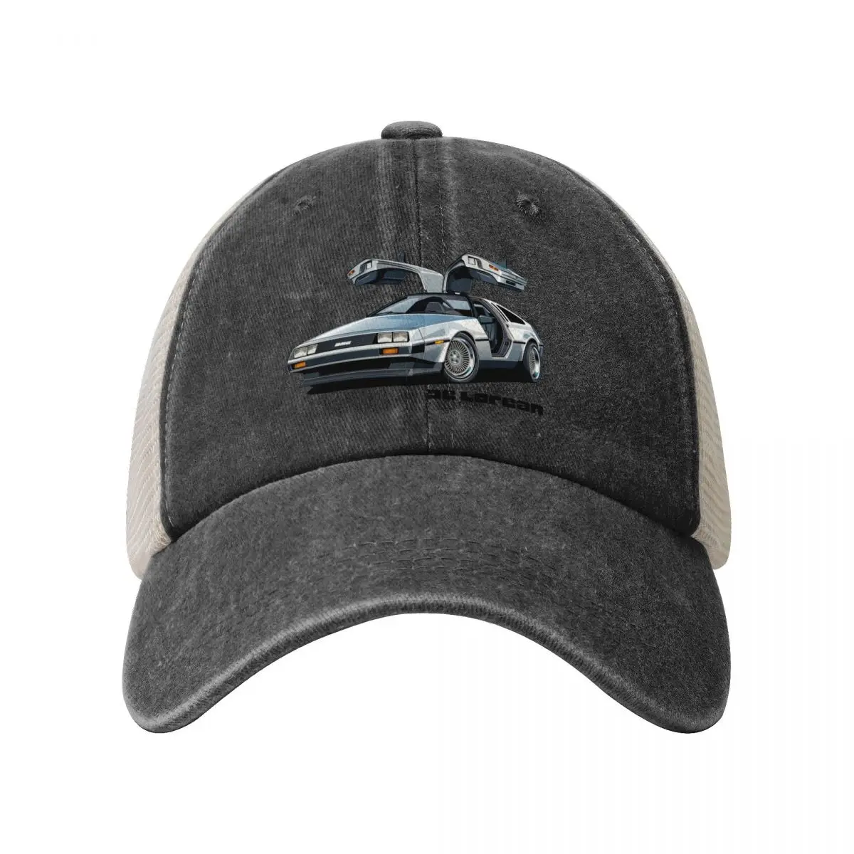 Delorean DMC-12 Cowboy Mesh Baseball Cap Military Cap Man New Hat Women's Hats For The Sun Men's