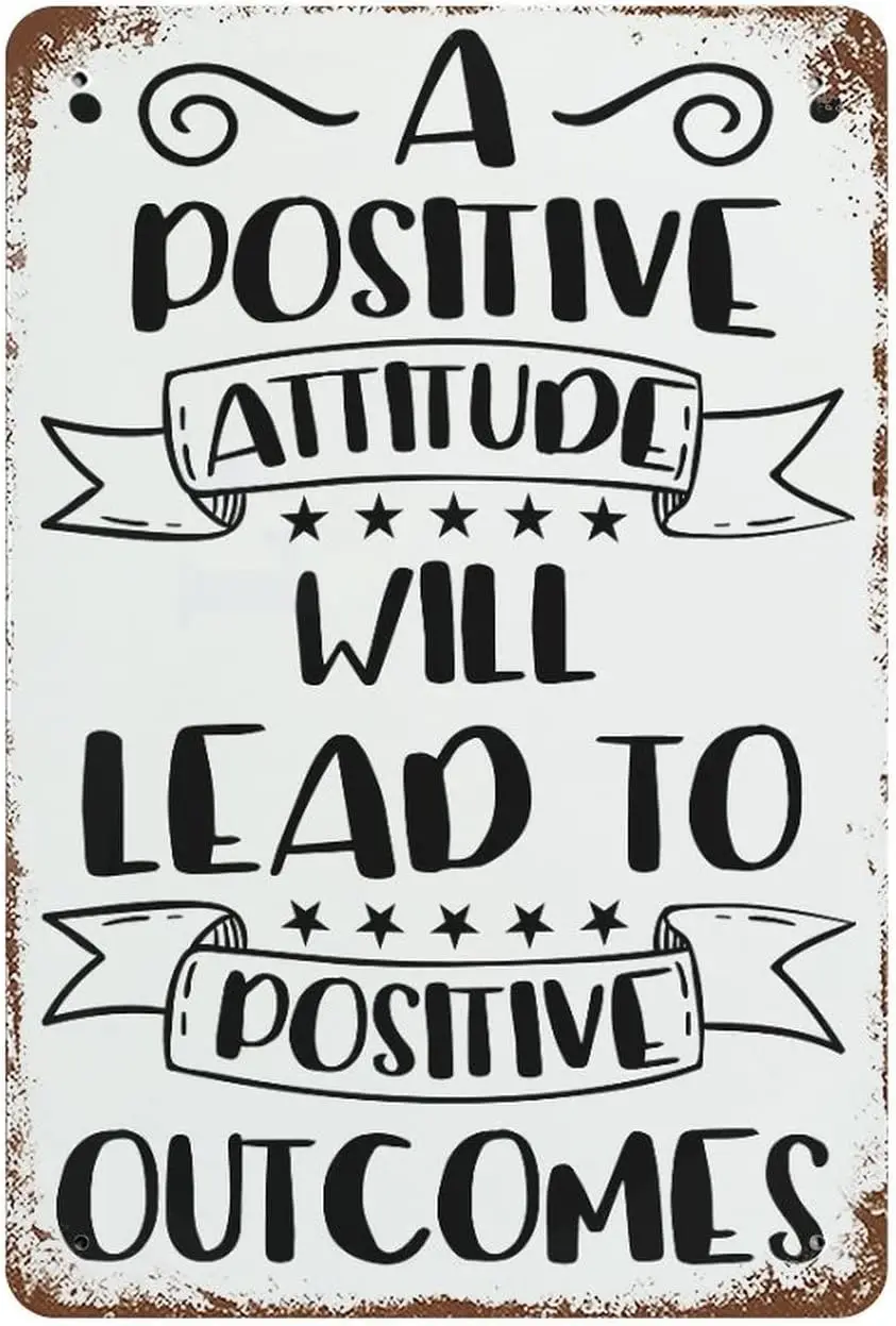 Panneau personnalisé pour le premier jour d'école, une attitude positive mènera à des résultats positifs, panneau pour enfants/filles/garçons, 1er panneau