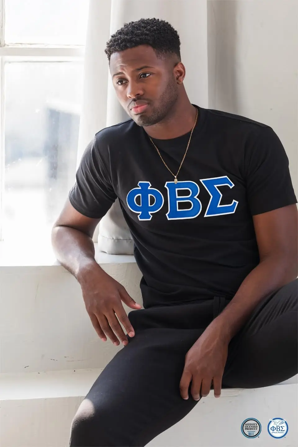 Fashion Greek Phi Beta Sigma Twill Letter Tee