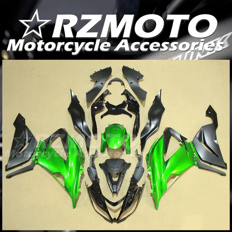 

4 подарка, новый комплект обтекателей из АБС-пластика, подходит для Kawasaki ZX-6R 599 ZX6R 636 2013 2014 2015 2016 2017 2018, комплект кузова, зеленый, черный