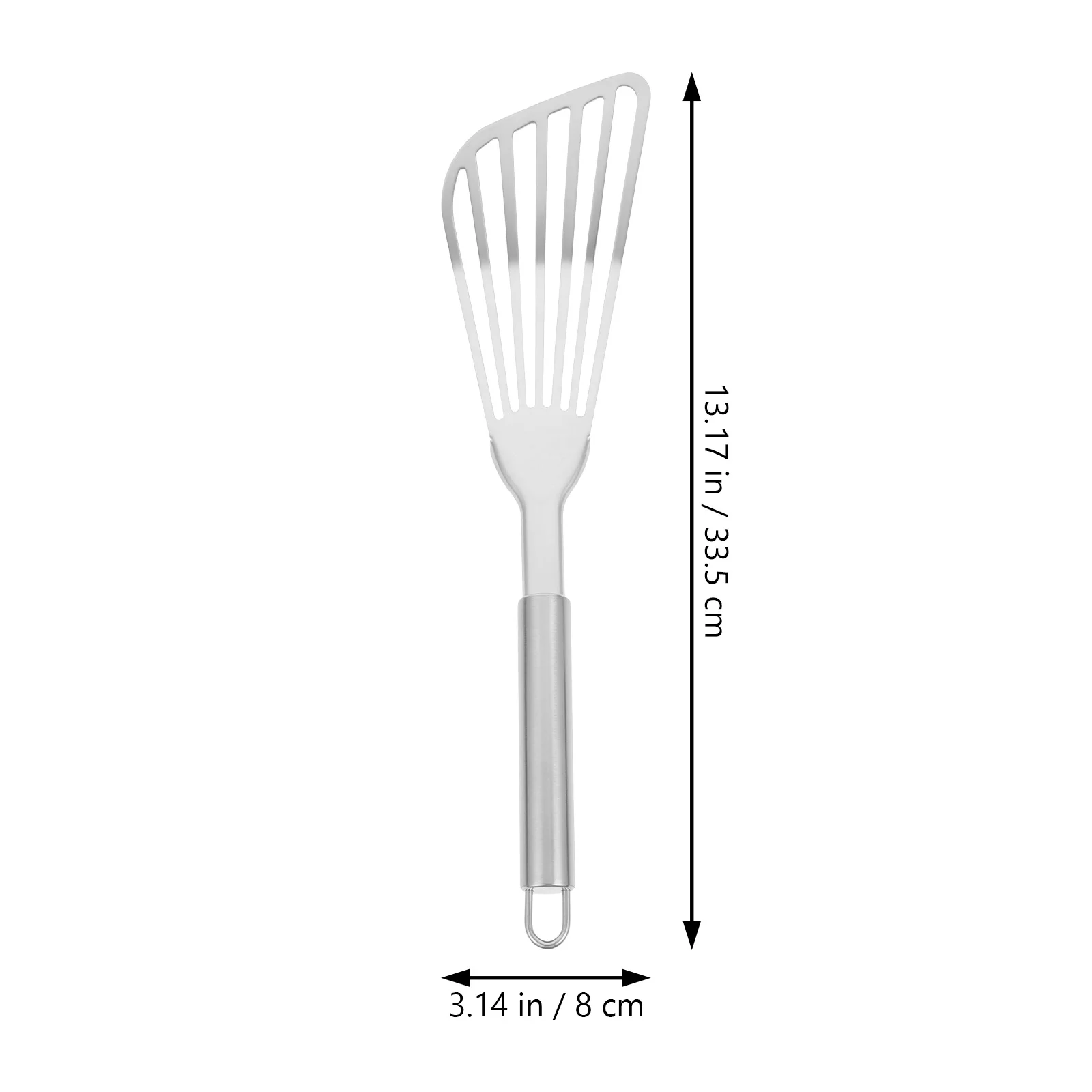 1 pz spatola per bistecche in acciaio inossidabile addensato manico lungo cucina pancake pesce fritto pala accessorio da cucina spatola per pesce fritto