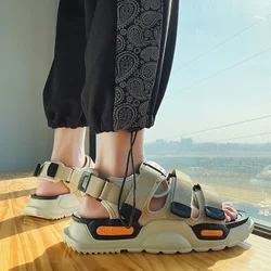 Fashion Sandals Summer Wear-resistant 2023 New Sports Dual-purpose Slippers Beach Shose Men Breathable Light Anti-Slippery