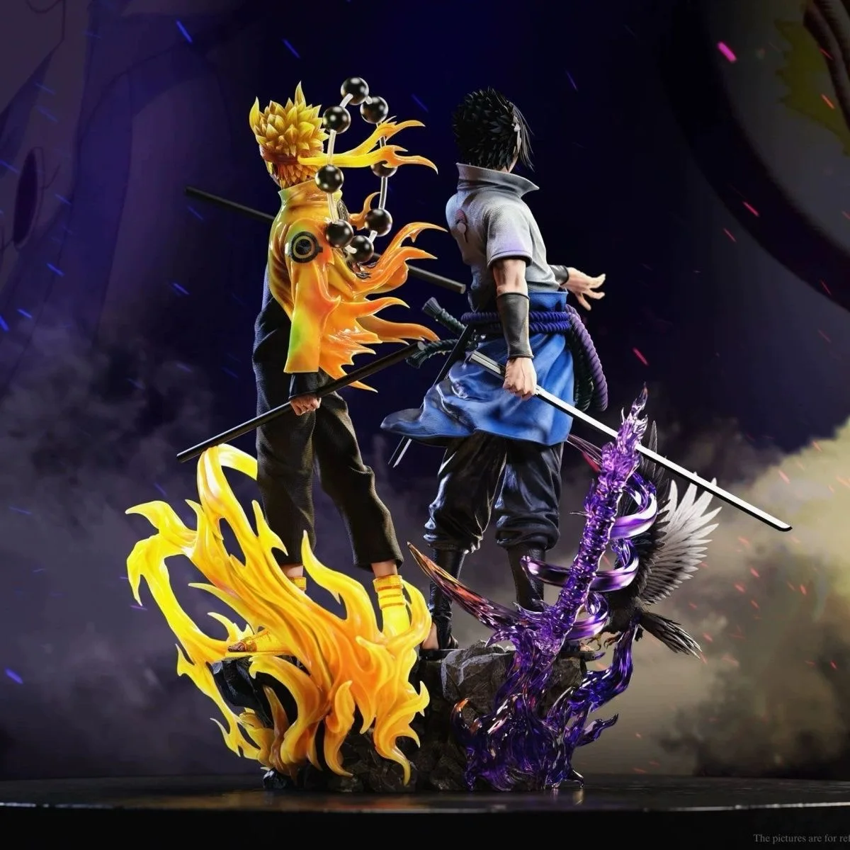 Anime Figure Shippuden Figurine Uzumaki Uchiha Sasuke PVC Action Toy Statue Collection Model Doll Birthday Gifts Anime Figure view 2