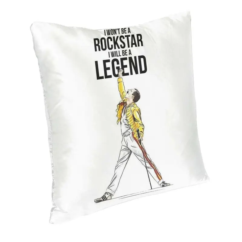 Freddie Mercury Rock Legend Cushion Cover British Singer Floor Pillow Case for Living Room Fashion Pillowcase Decoration