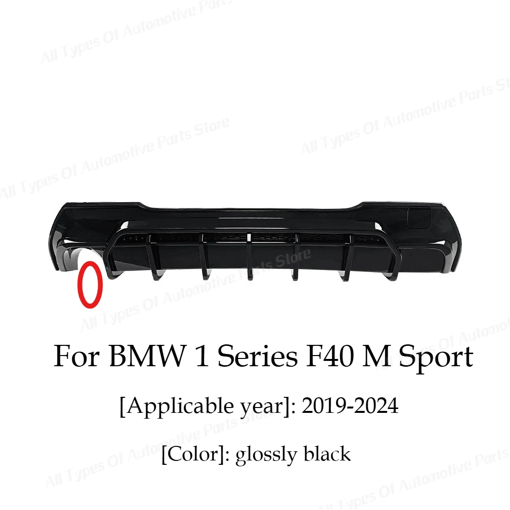Voor BMW 1 Serie F40 118i 120i 128ti 2019-2024 M Sport Achterbumper Diffuser Lip Refit Lagere splitter Plaat Auto-onderdelen Body Kit