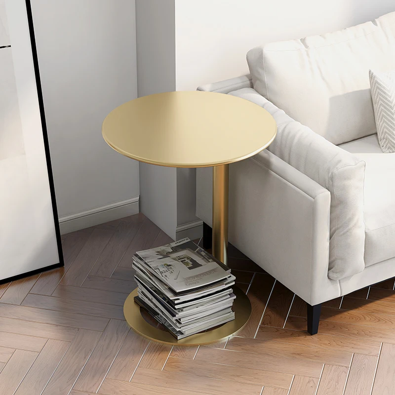 

Modern Nordic Round Coffee Tables Living Room Metal Leg Small Unique Coffee Table Minimalist Aesthetic Mesa Auxiliar Furniture