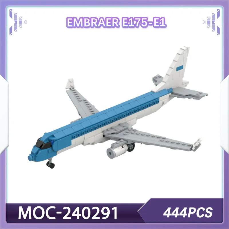 

Building blocks set Embraer E175-E1 - KLM Cityhopper Livery Airplane MOC-240291 adults bricks Decoration Christmas gift