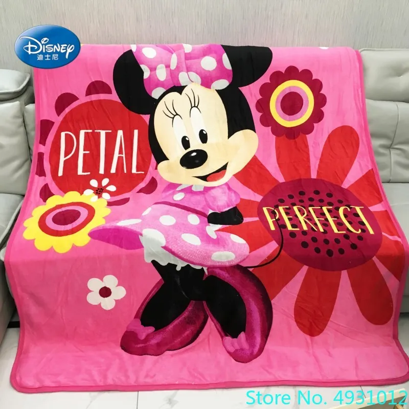 

Cartoon Minnie Mickey Mouse Winter Back Sherpa Blanket 150x200cm for Bed Sofa Bedspread Blankets Girls Boys Kids Gift