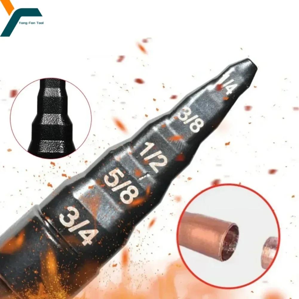 

5 в 1, расширитель медной трубы, обжимка трубы кондиционера, сверло для развальцовочной трубки, инструмент для ремонта мягких медных трубок с шестигранным хвостовиком