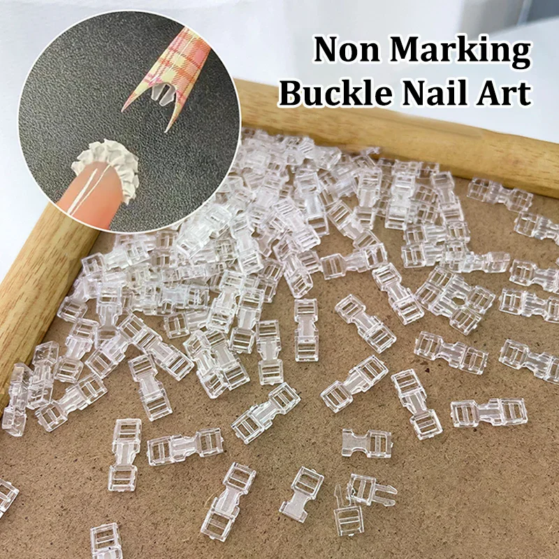 Outil de Nail Art, boucle sans trace, Mini boucle Invisible pour Nail Art, accessoires pour ongles à faire soi-même, 10 pièces