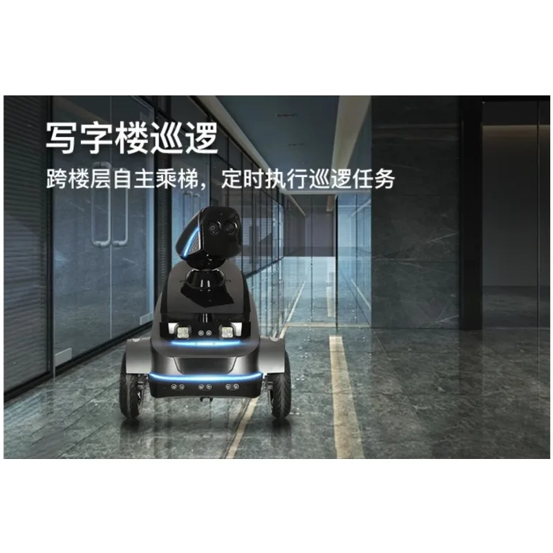 روبوت دورية الأمن الداخلي AI - ملاحة مستقلة، رؤية عالية الدقة، تنبيهات فورية للهاتف، يعمل مع Alexa وGoogle Assistant #4