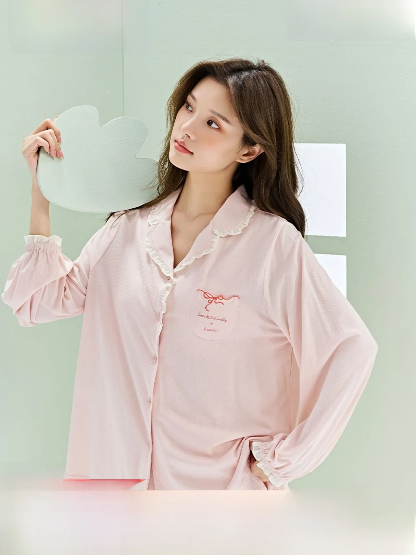anziban-20030-–-ensemble-de-vetements-d'interieur-decontractes-pour-femme-en-coton-modal-manches-longues-leger-doux-anti-age-avec-soutien-gorge-integre
