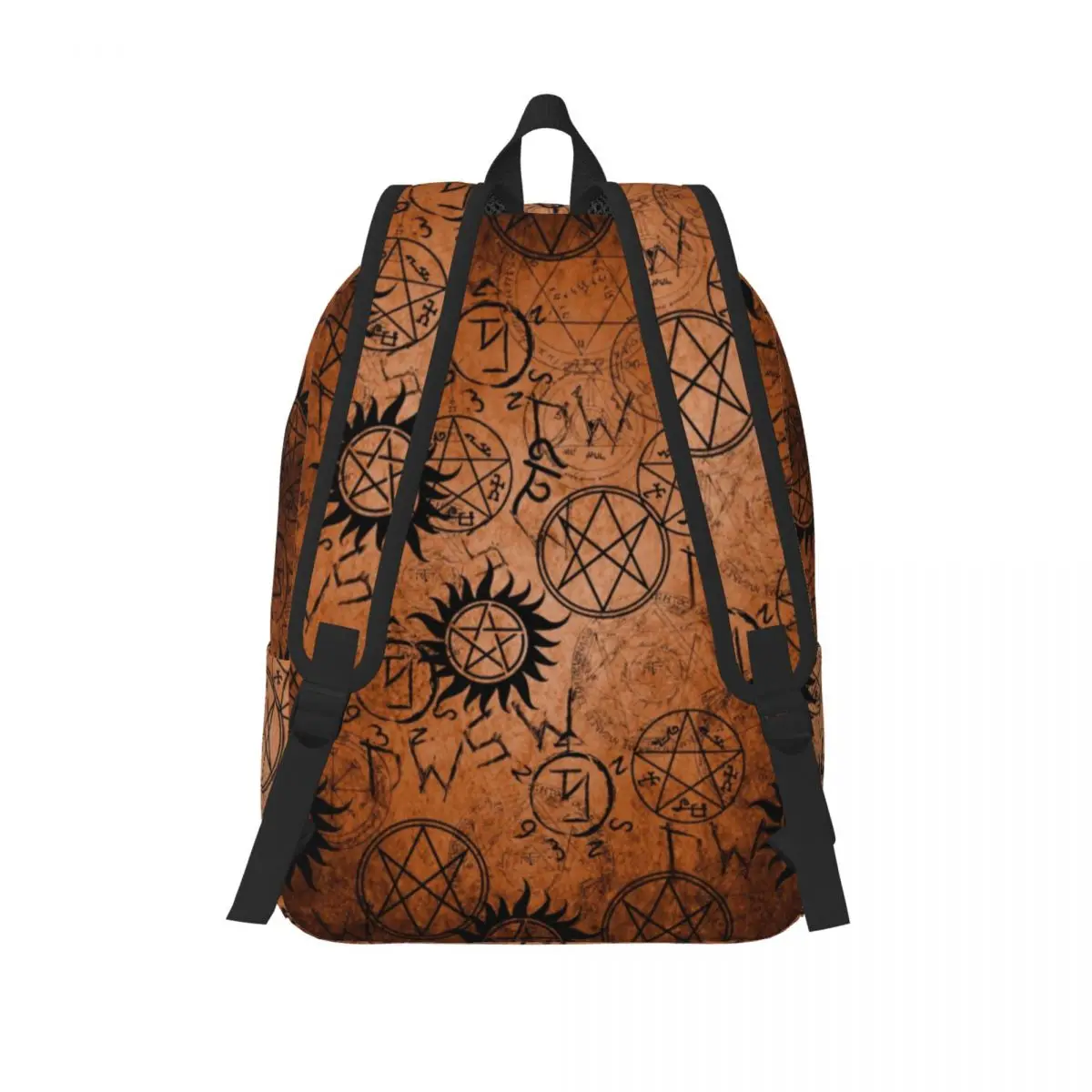 Mochila Supernatural naranja para adolescentes, bolsas de lona para estudiantes al aire libre, senderismo, viaje, mochila para hombres y mujeres, Universidad