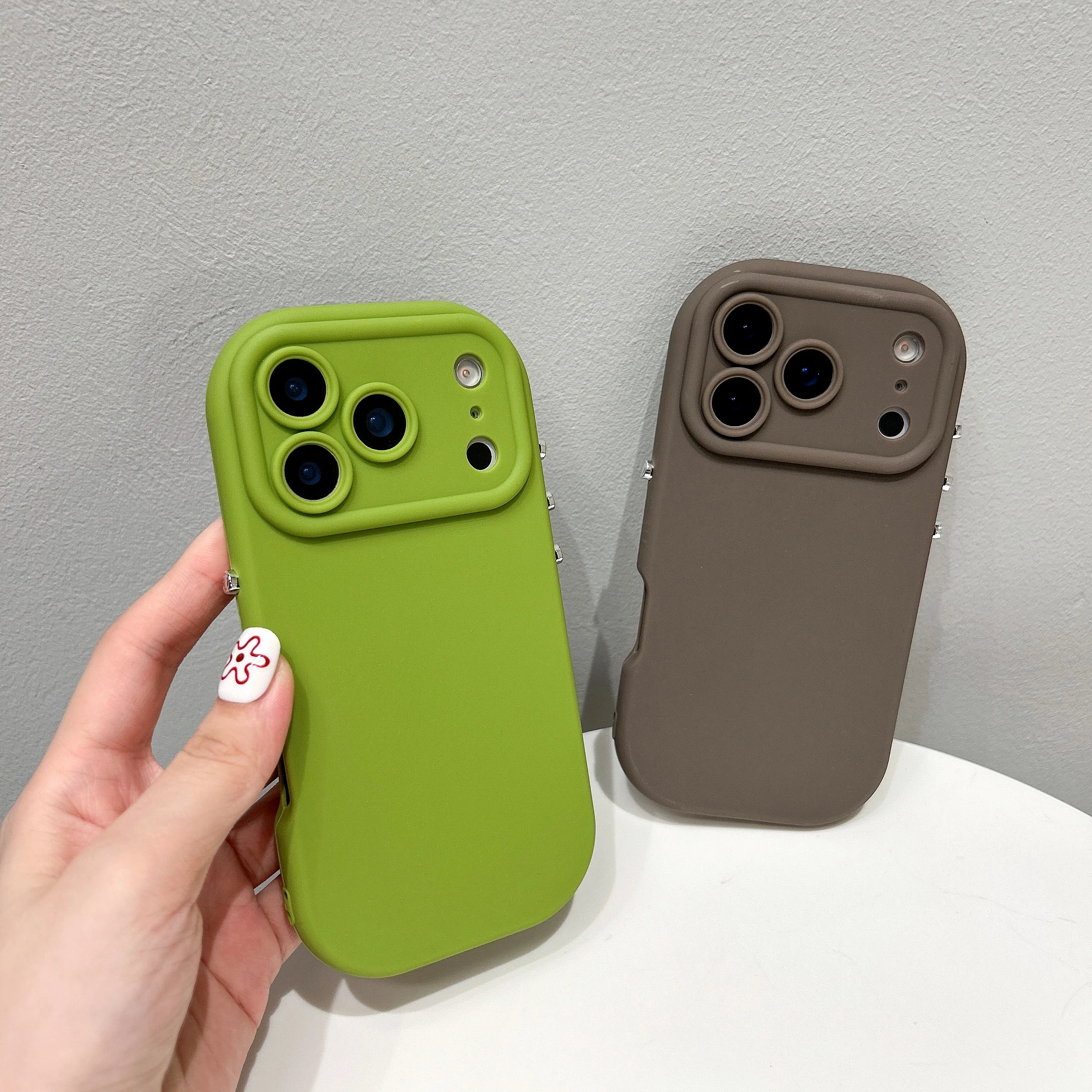 Flüssiges Silikon-Handyhülle für Apple iPhone 17 16 15 14 13 12 11 XS Pro Max – Soft-Touch-Schutzhülle in niedlichen Unifarben
