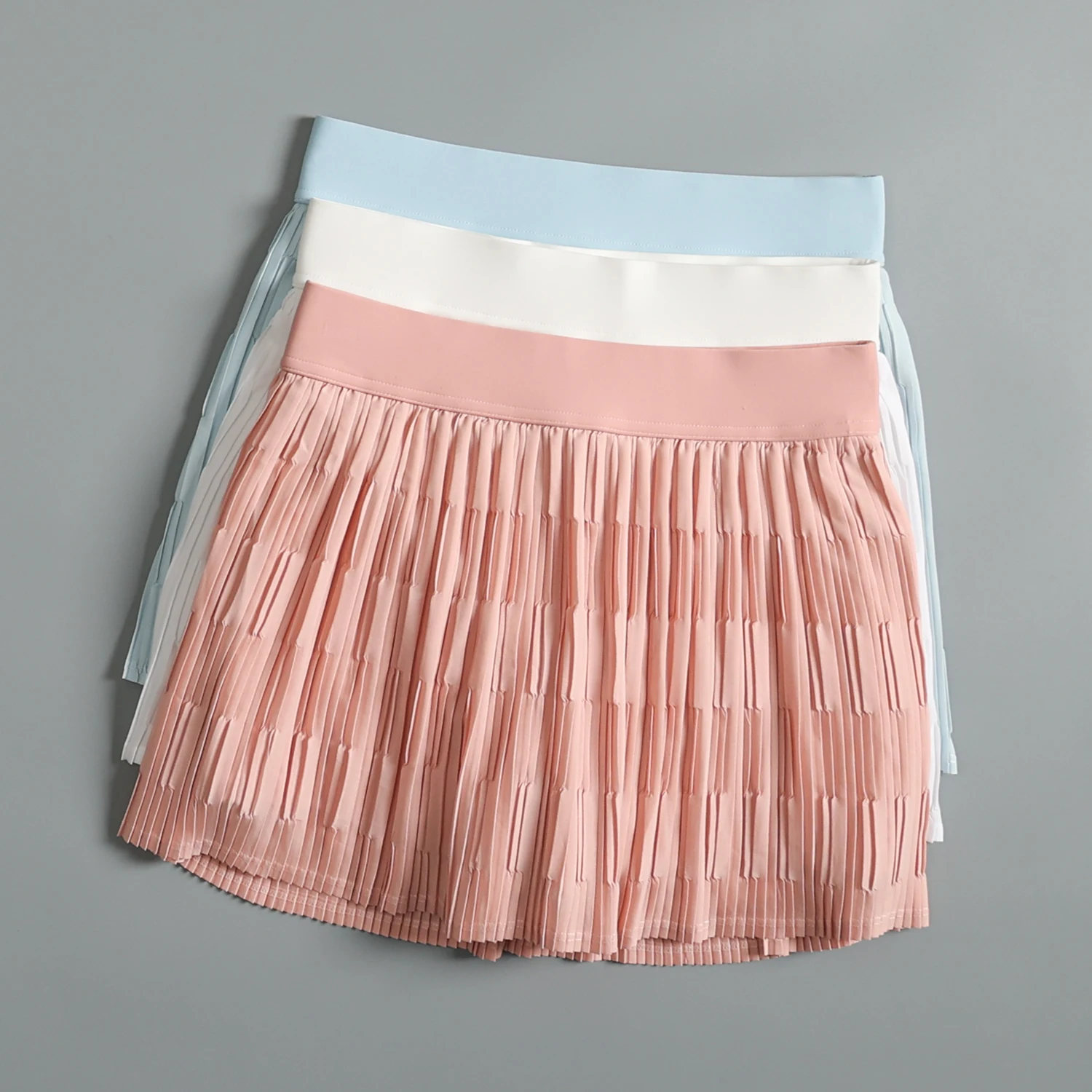 

Плиссированная теннисная юбка для женщин, летняя юбка для бадминтона, брюки с высокой талией, тренировочный костюм для фитнеса и йоги, антиэкспонированный спортивный костюм для бега