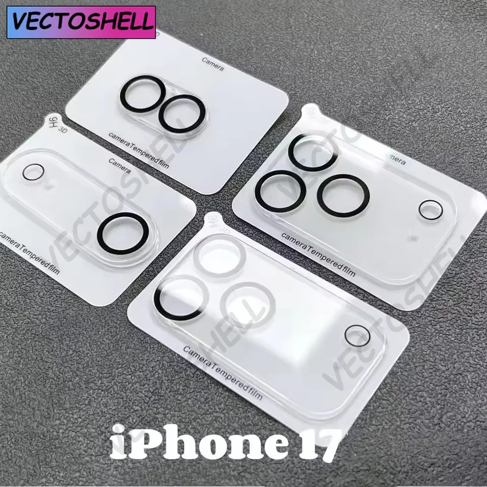 3/4/5枚入り iPhone 17 16 15 14 13 12 Pro Max 17 Air HD用 カメラレンズガラス 背面レンズ強化ガラスフィルム 反射防止ガラス