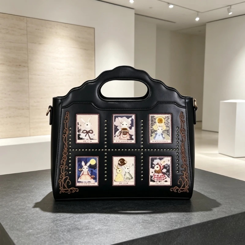 Timeless Designer Handbag For Women, Genuine Leather Shoulder Bag, Elegant Crossbody Bag With Embroidery
