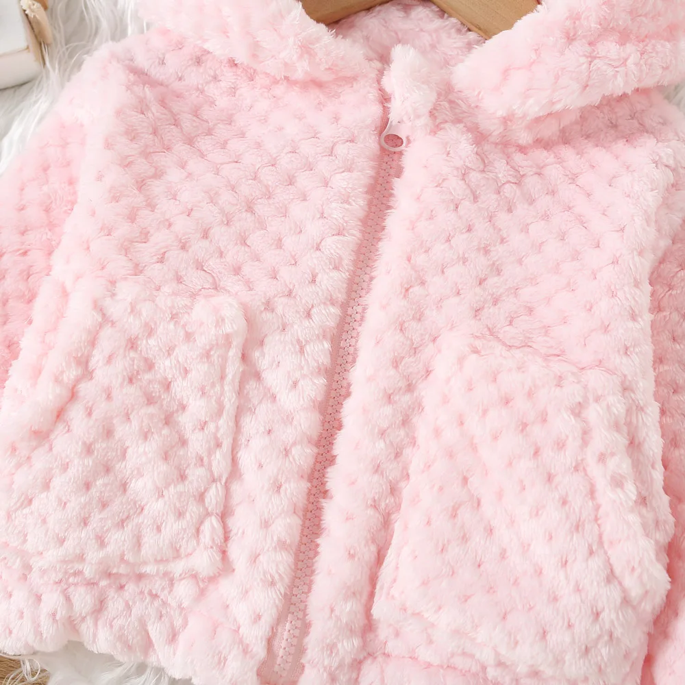 Girls Baby\'s Kids Coat Jacket Outwear Hairy Velvet Thicken Winter Autumn Overcoat Top Outdoor Teenagers Children\'s Clothing