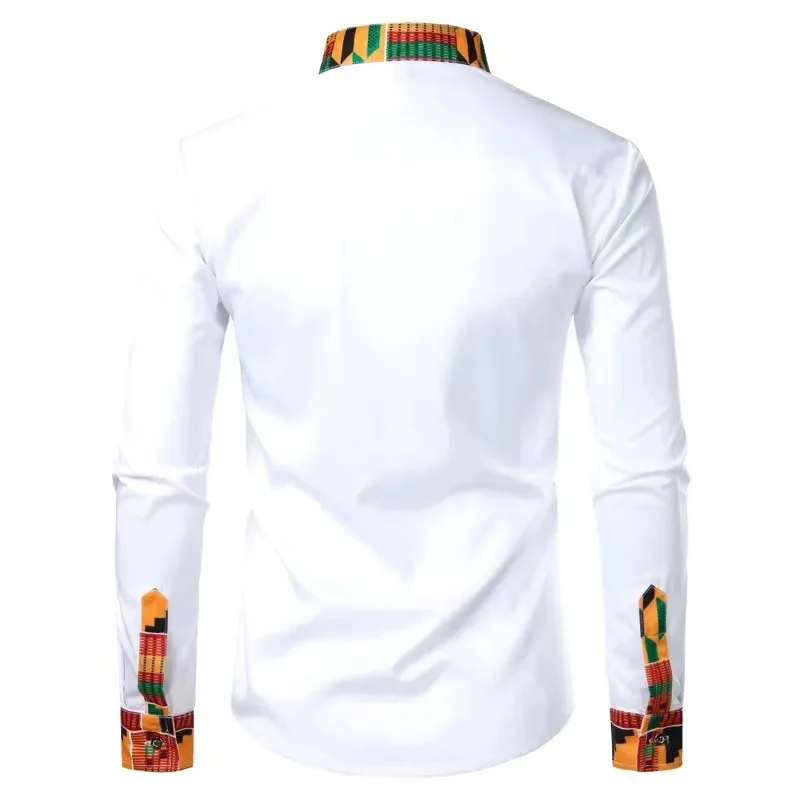 2023 new men\'s snapback shirt top striped color hot sale fashion casual simple spring summer 6XL