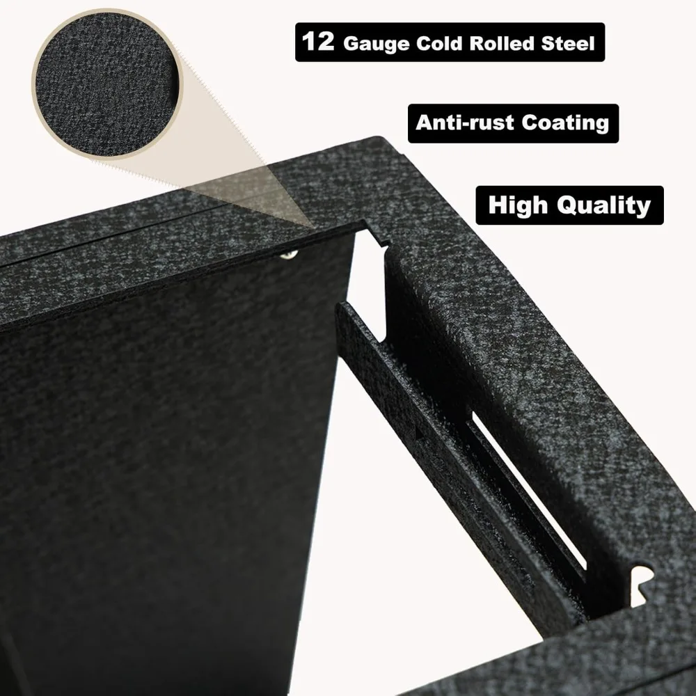 Center Console Safe Vault - KEREN Console Gun Safe Box Compatible with Ford F150 2012-2014, 4-Digit Combination Lock