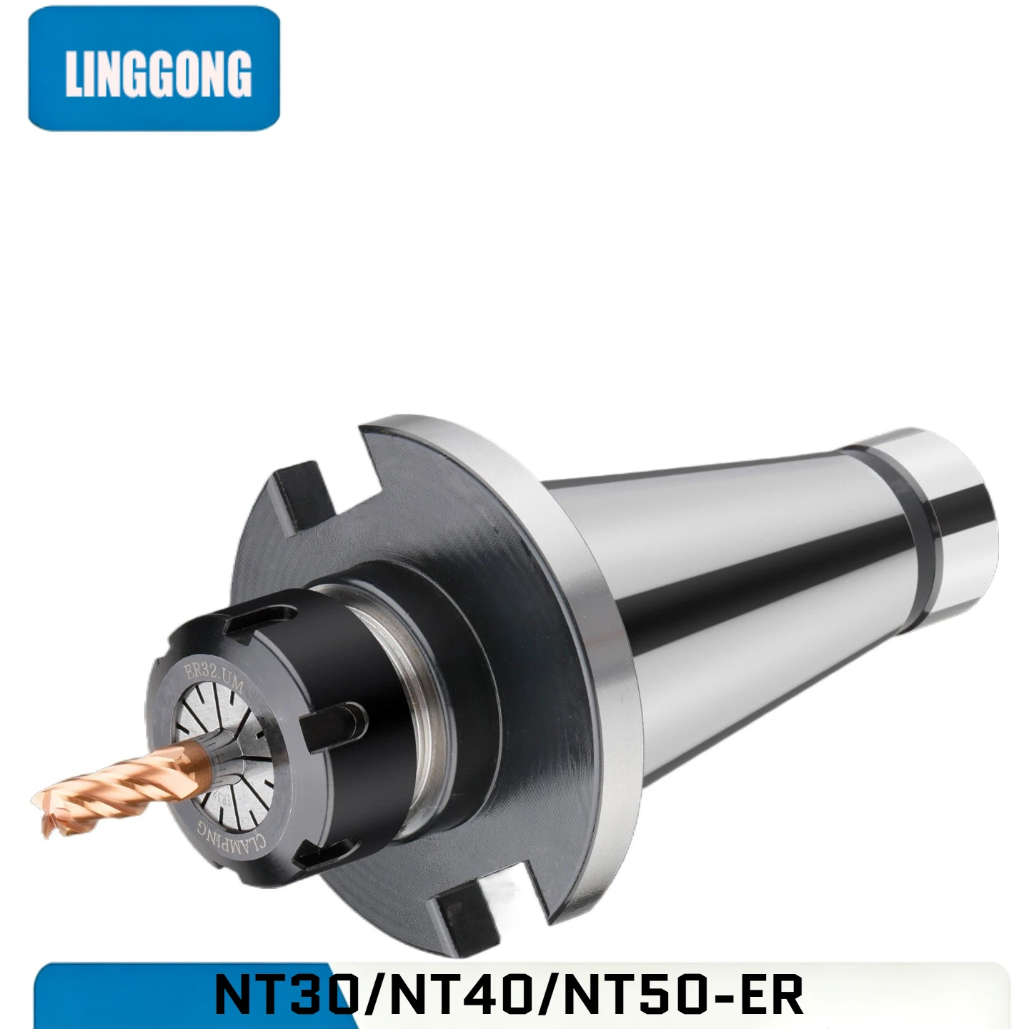 NT30‑ER20‑105 Tool Holder DIN2080 7:24 Taper ER Collet Chuck 1‑13mm Clamp Range For CNC Milling Machine