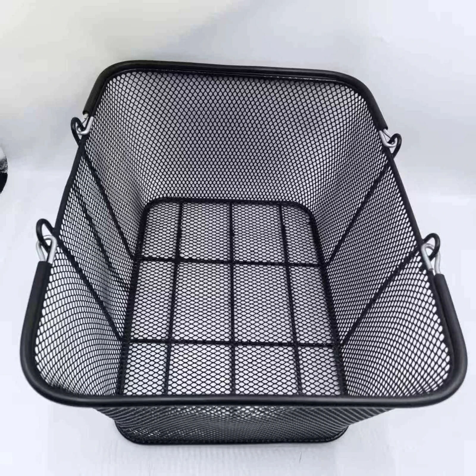 Metal Shopping Basket Large Capacity Double Handle Basket Household Storage Heavy Duty Space Saving for Supermarket