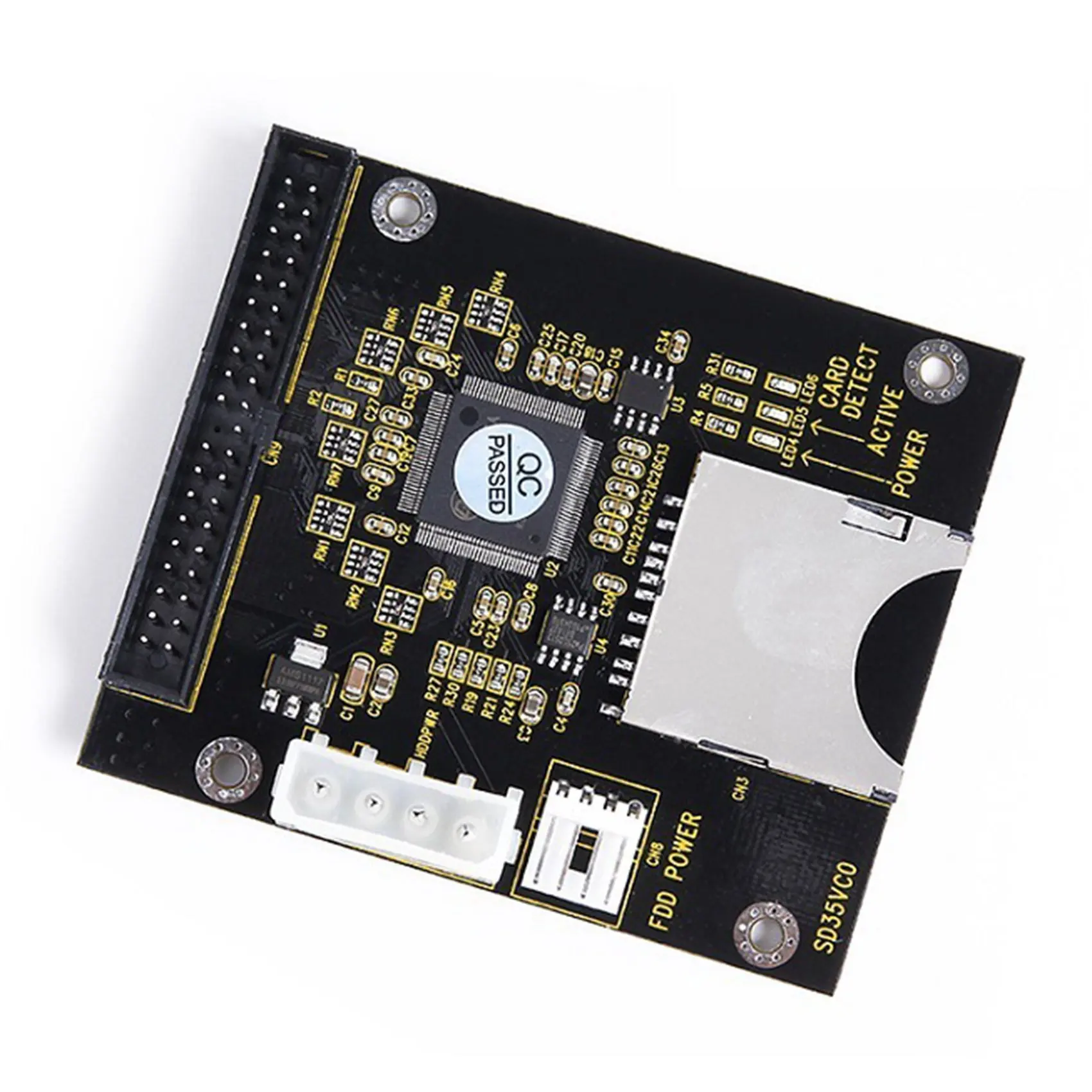 Carte de convertisseur SD à 3.5 pouces IDE 40 broches, adaptateur de stockage intégré SSD, 6 000