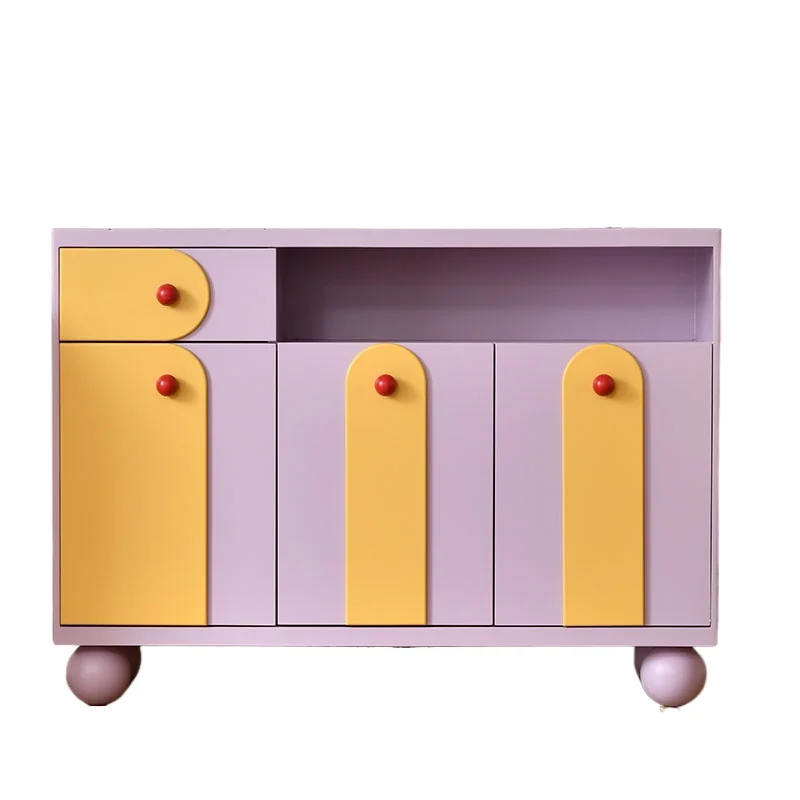 

Internet celebrity dinner side dopamine chest, living room storage color contrast porch cabinet, storage