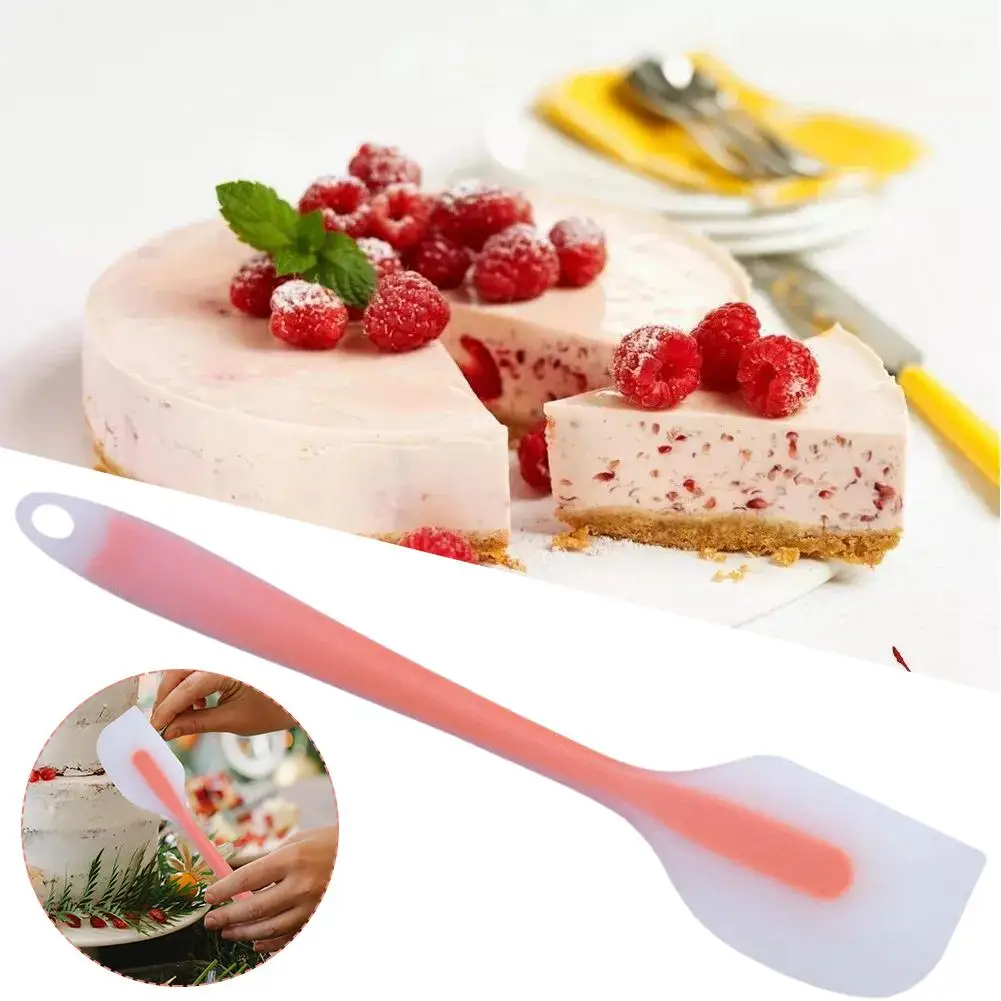 

Baking Tools Spatula Integrated High Temperature Cake Tools Spatula Kitchen Spatula Cream Silicone Translucent Baking Head V0X5