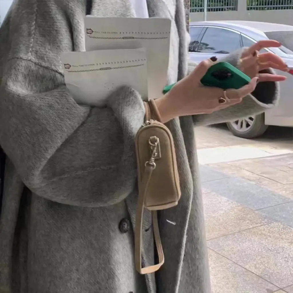 

High-End Thickened Baby Camel Wool Double-Sided Velvet Coat for Women Hand-Stitched Simple Versatile Autumn/Winter Outerwear