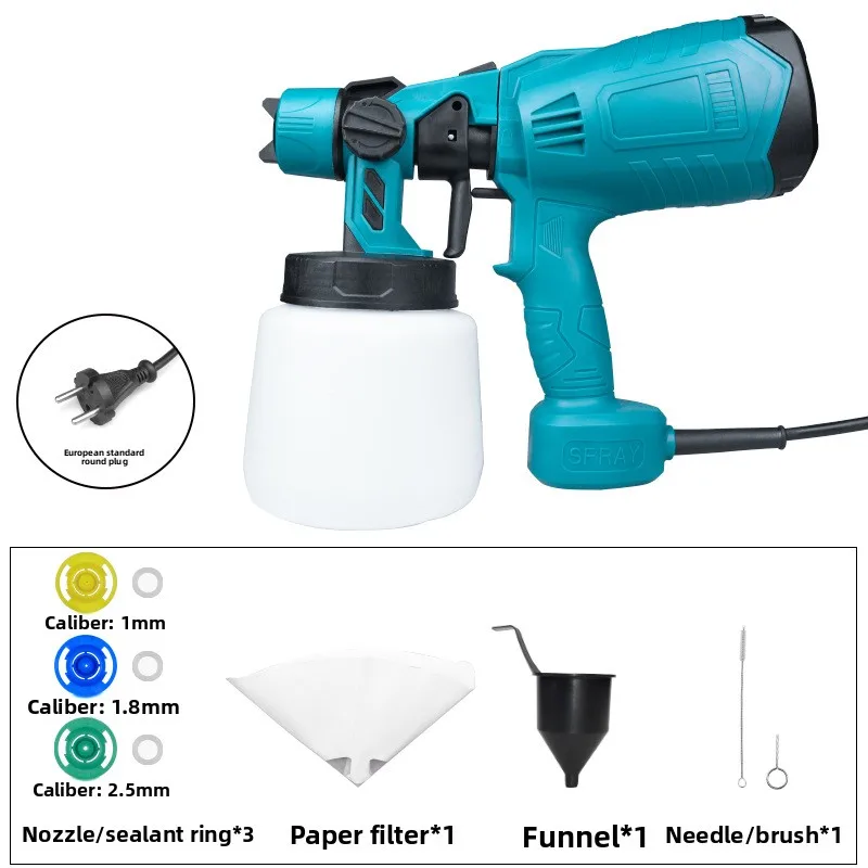 Spruzzatore con ampia copertura ad alta efficienza per uso domestico professionale Vernice con ugello regolabile