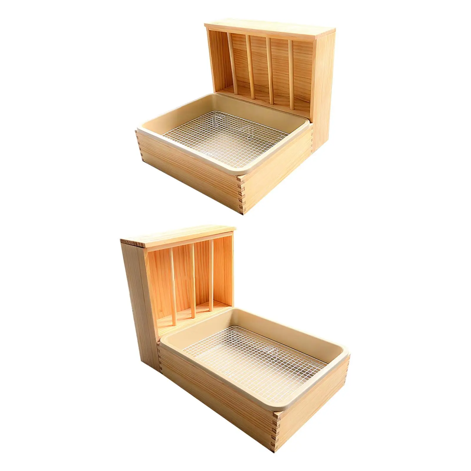 

Bunny Hay Feeder Hay Container Wooden Hay Feeder Rabbit Feeding Box for Chinchilla Small Animals Guinea Pig Bunnies Hamster