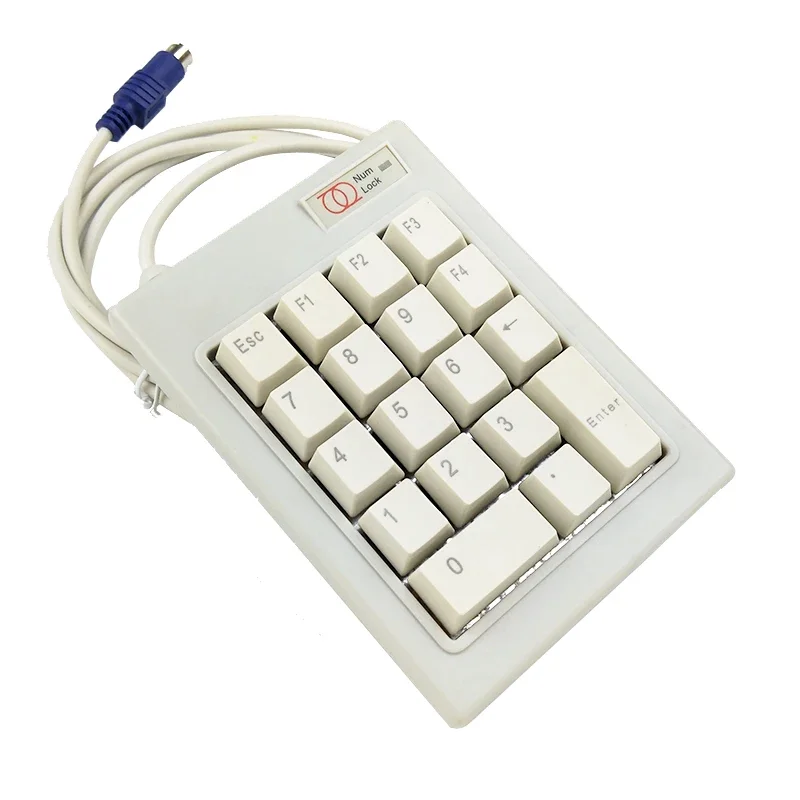 18 Keys PS/2 ESC Key Wired Mechanical Password Finance Number Numberic Keyboard Keypad F1 F2 F3 F4 DELETE KEY