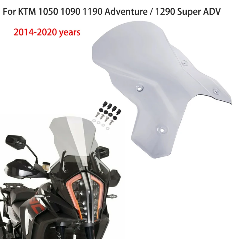 

Для KTM 1050 1090 1190 Adventure/1290 Super ADV 2014-2020 лет мотоциклетный поднятый и расширенный воздушный дефлектор лобового стекла