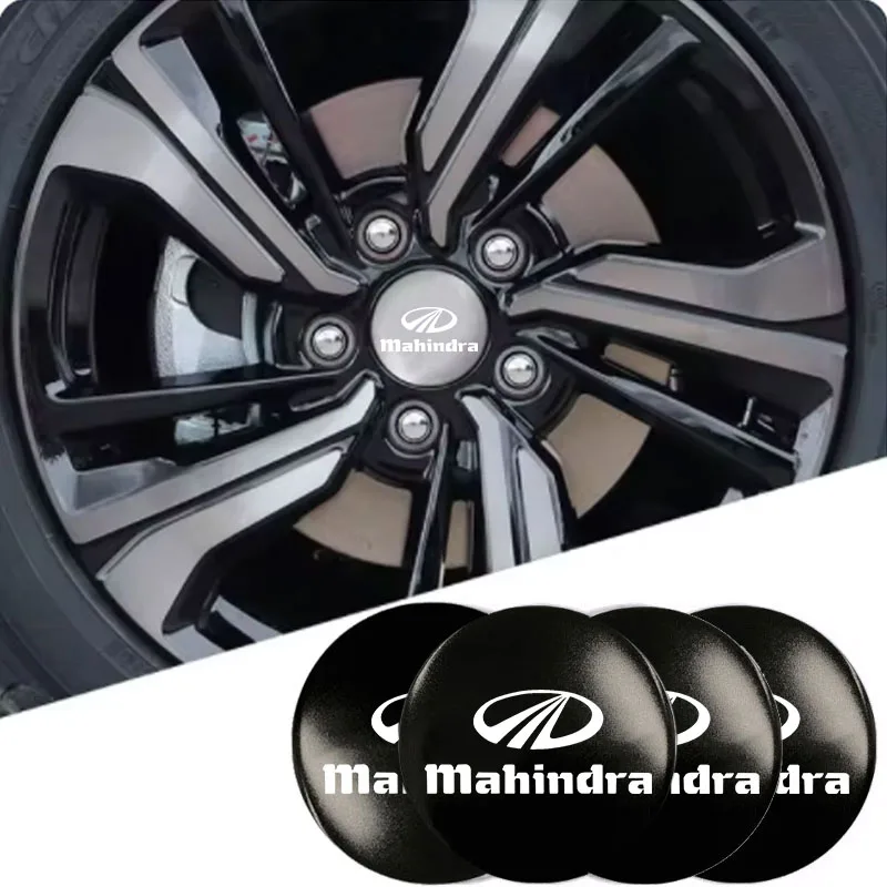 Car Wheel Center Hub Cap Cover Emblem Badge Sticker For Mahindra kuv100 xuv700 xuv300 tuv300 mahindra pik up 4x4 Accessories