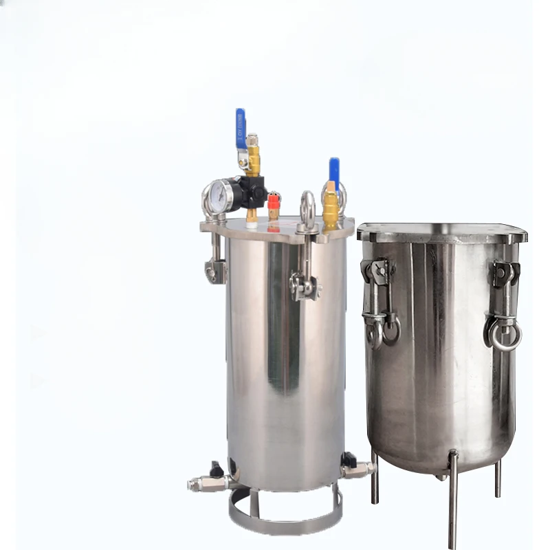 Pneumatic piston, pressure barrel, cylinder, vessel, high-viscosity glue dispensing 304 stainless steel, discharge under