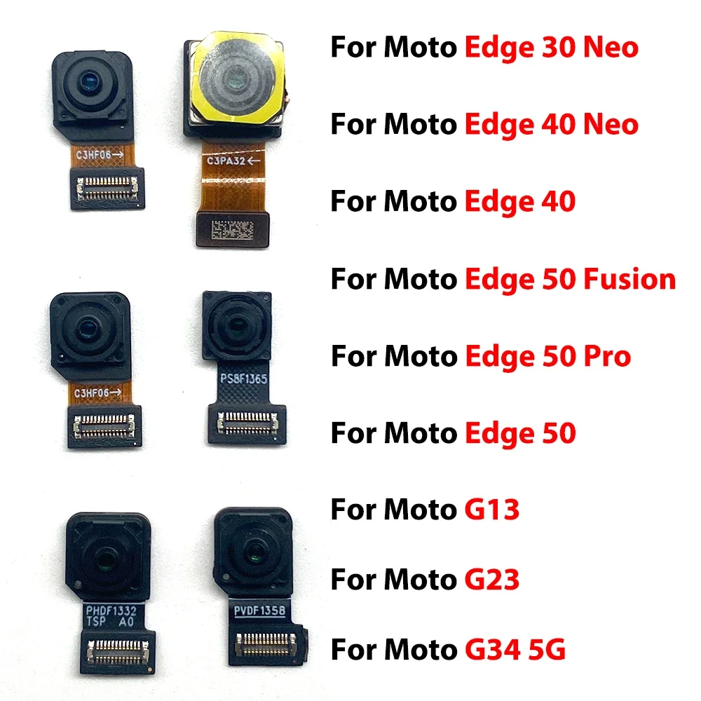 Für Moto G13 G23 G34 5G G35 G62 Edge 30 40 50 Pro Fusion Vordere Kleine Frontkamera + Hintere Große Hauptkamera Modul Flexkabel