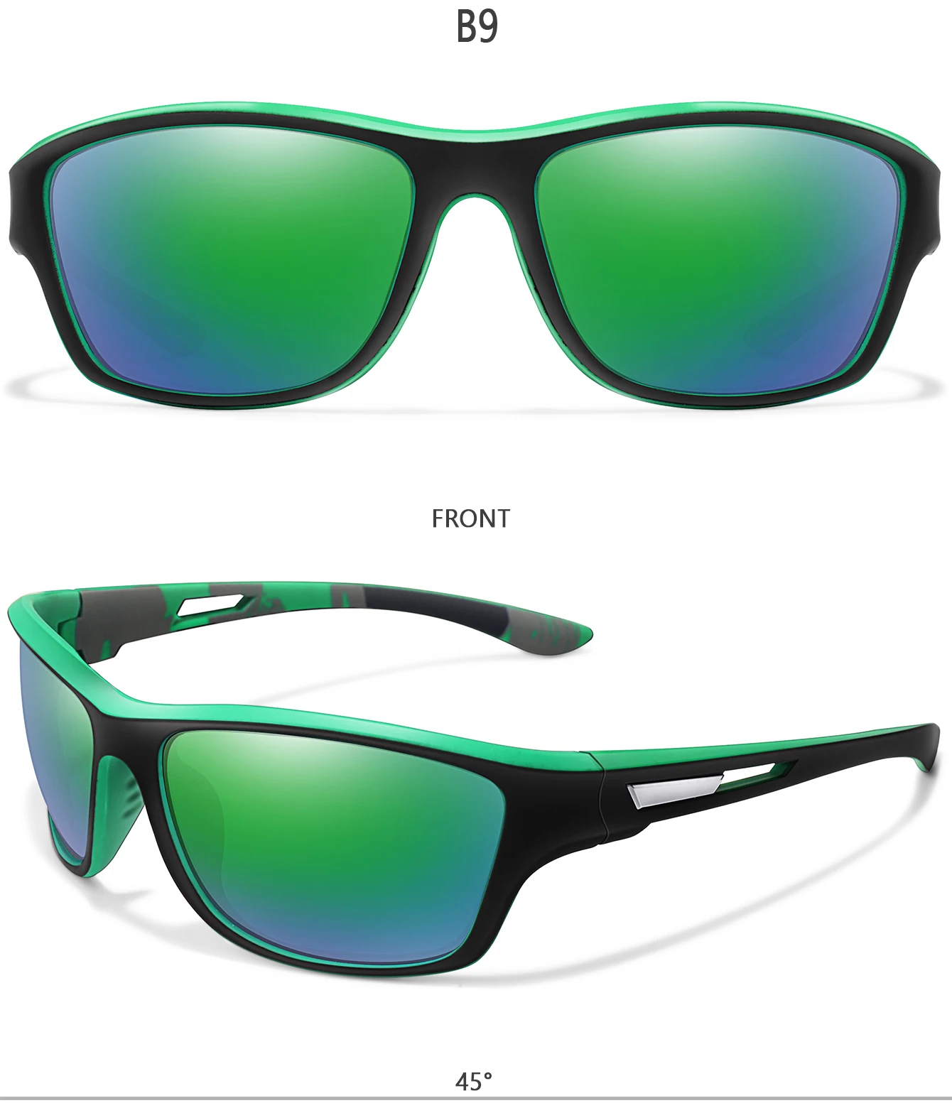 Polarisierte Angeln Sonnenbrille Weiblich Männlich Outdoor Sport Fahren Wandern Brille Straße Radfahren Anti-glare UV400 Brillen – Detail 12
