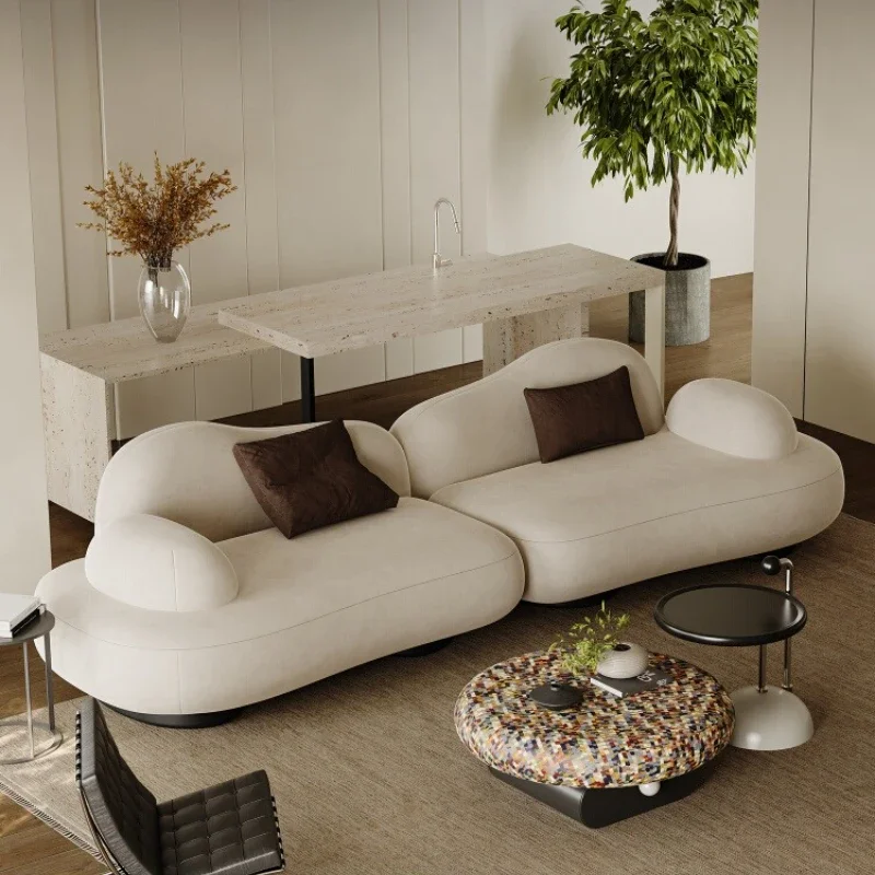 

Тканевый современный скандинавский диван, бархатный пол, итальянский изогнутый диван для гостиной, 2025 год, салон, мягкий диван для отеля, мебель для дома Wohnzimmer