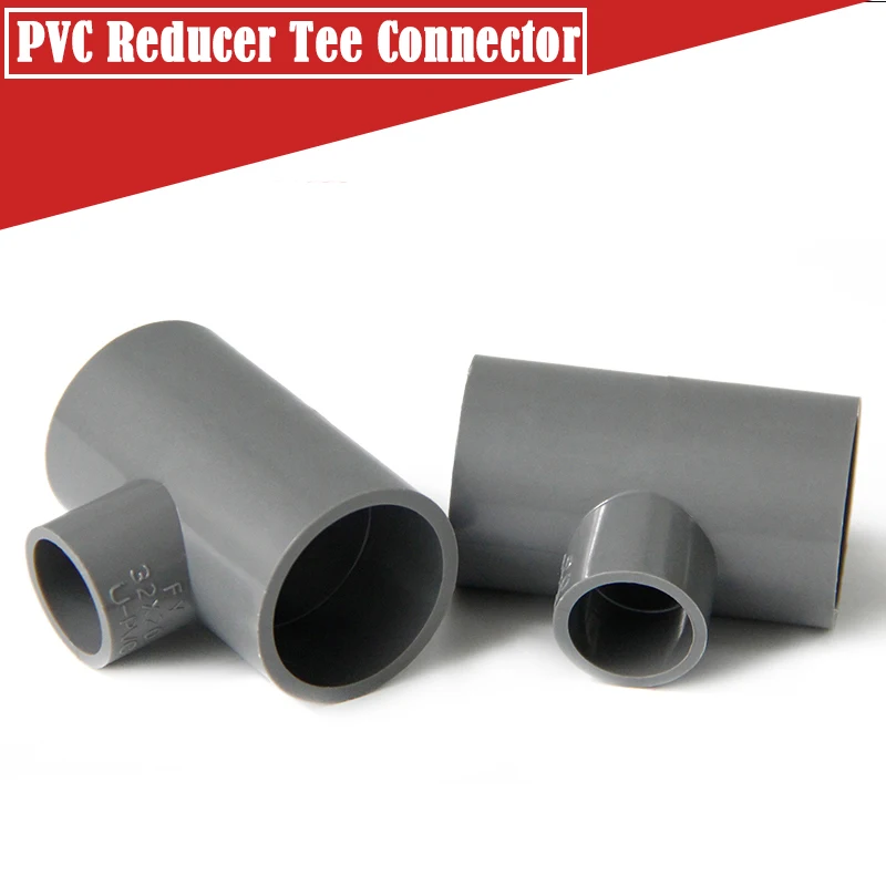 

2Pcs/Lot Inner Dia 63/75/90mm PVC Pipe Tee Connector Reducing 3-Way Joints Aquarium Fish Tank Adapter Irrigation Tube Connectors