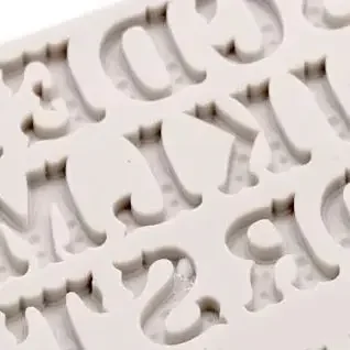 English Alphabets Letter Silicone Fondant Mold For Chocolate Cake Decorating Tool Mould