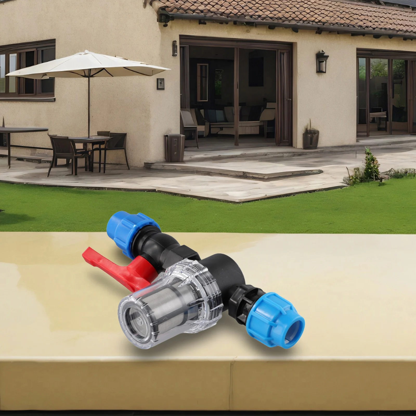 Garden Water Filter Plastic Tube Filter Garden Watering 20MM, 25MM, 32mm Connection Size Reliable Filtration 80 Mesh Filtration