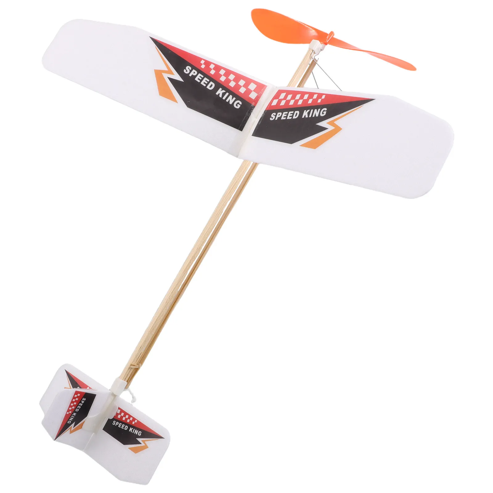 

DIY Foam Airplane Kit Rubber Band Powered Hand-Launched Single-Wing Glider for Kids Educational Outdoor Play Planes Model