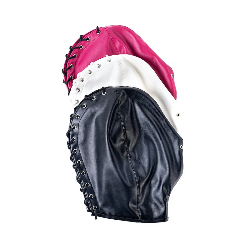 Fetish lederen volgelaatsmasker voor mannen vrouwen partij cosplay games hoofddeksels exotische sexy accessoires Halloween leuk gezicht vetersmasker
