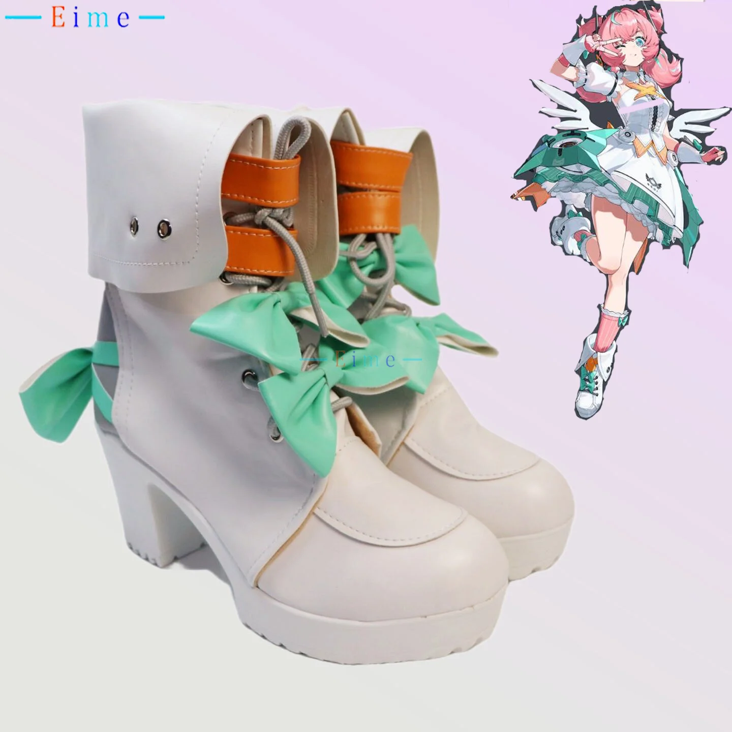 

Обувь для косплея Aria из игры Zenless Zone Zero, кожаные ботинки из ПУ, для Хэллоуина и карнавала, на заказ, на высоком каблуке, большие размеры