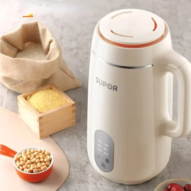 Supor Mini Soybean Milk Automatic Wall Breaking Heating Cooking Soymilk Maker Soy Making Juice Portable Orange Juicer Machine