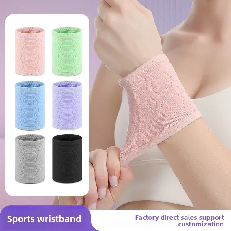 Unisex Breathable Wrist Support Sleeve with Sweat Towel for Basketball Volleyball Badminton Sports Protector Sweatband