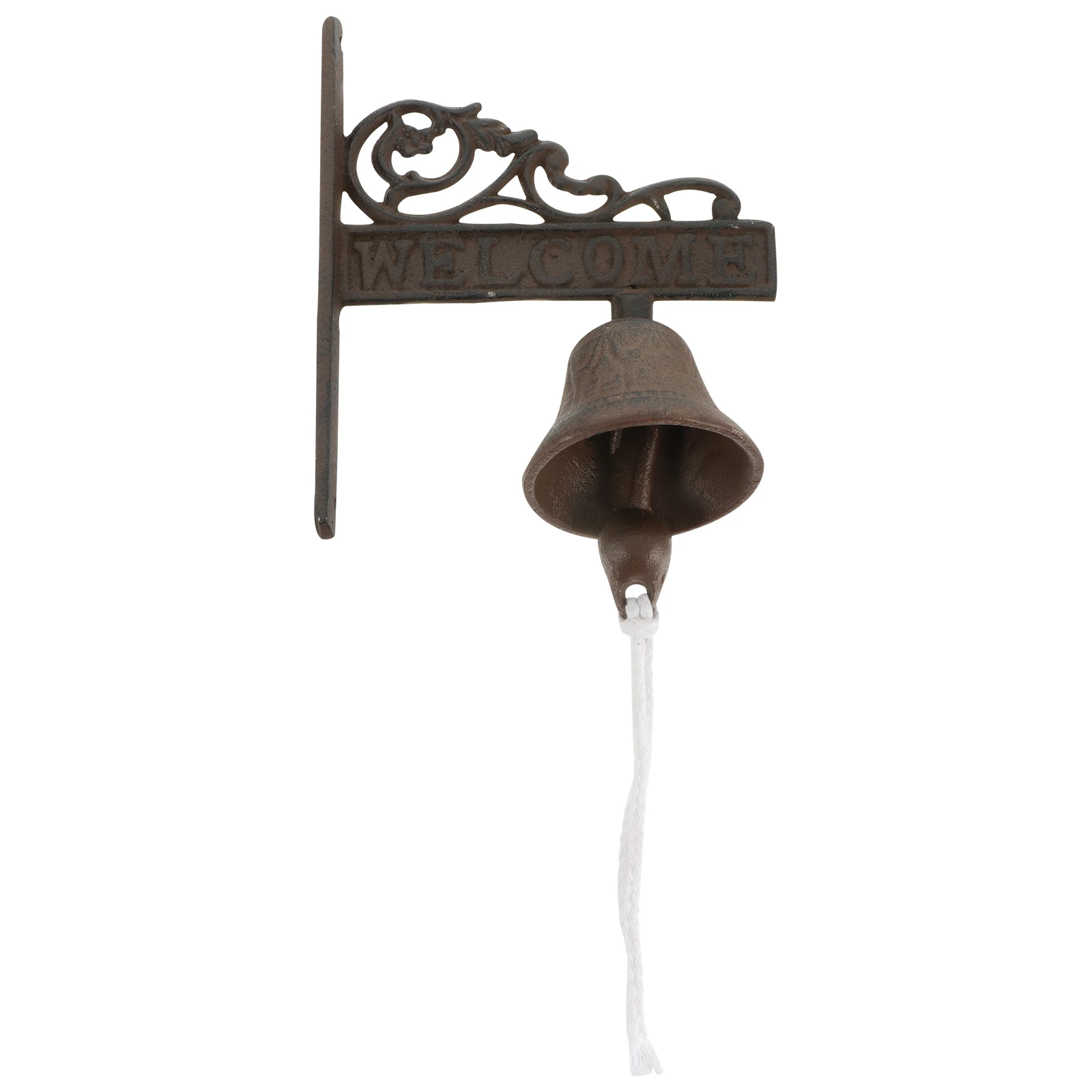 

Iron Doorbell H Wrought Rechargeable Wired Ring Coffee Shop Garden Decor Cast Iron Retro Style Shaking Manual Bell